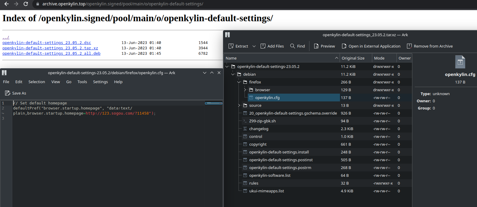 openkylin-default-settings-23.05.2